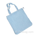 2022 Hot Sale Blue Jean Canvas Custom Denim Tote Bag για κορίτσια